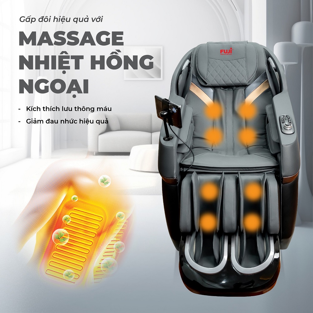 Ghế massage Fuji FJ-288 massage nhiệt thúc đẩy lưu thông máu