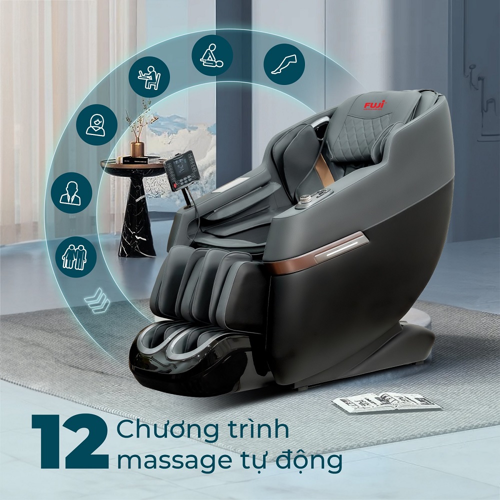 Ghế massage Fuji FJ-288 tích hợp 24 bài massage chuyên sâu