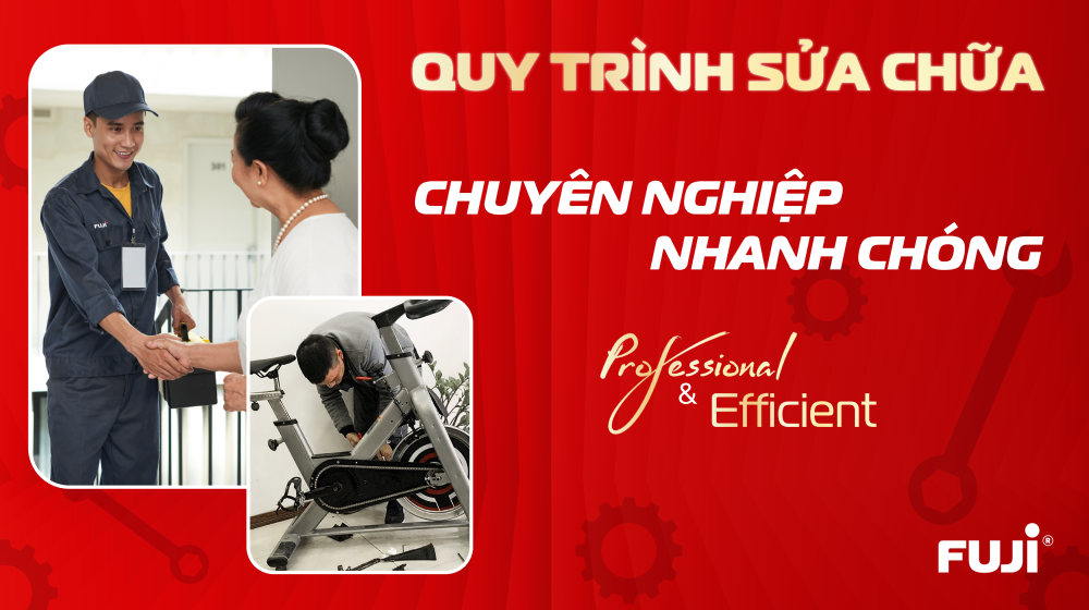 Đội ngũ kỹ thuật viên chuyên nghiệp cùng quy trình sửa chữa nhanh chóng, tận tâm chỉ có tại Fuji. 
