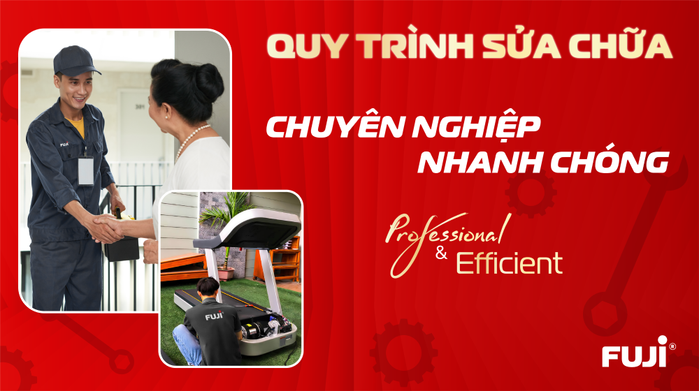 Quy trình sửa máy chạy bộ chuyên nghiệp tại Fuji