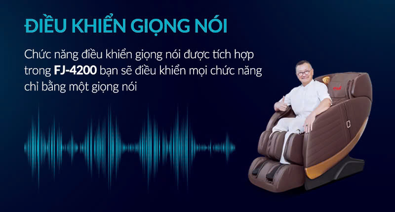 Ghế massage Fuji FJ-4200- Điều khiển giọng n&oacute;i