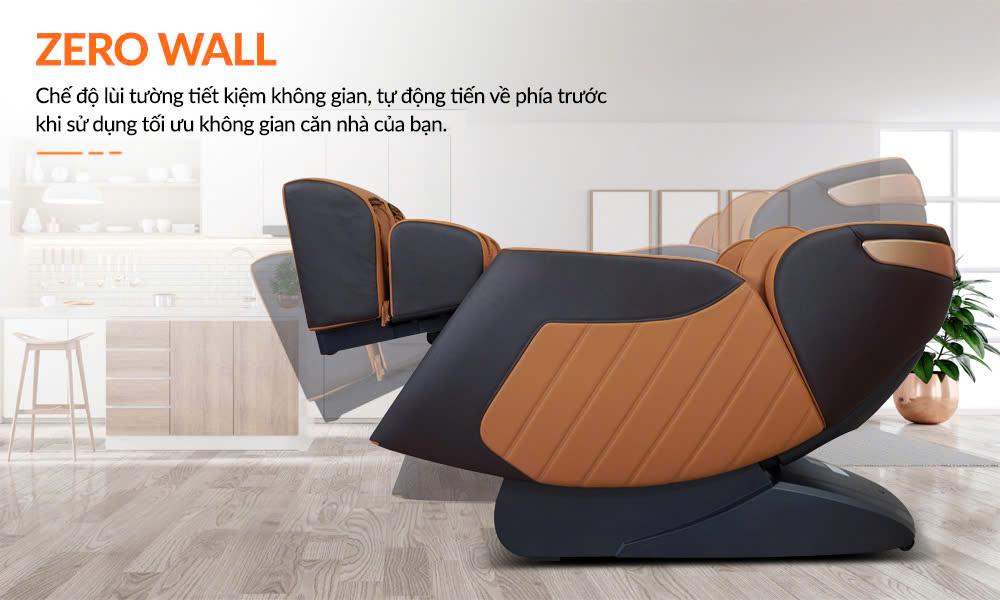 Ghế massage Fuji FJ-4800- Chế độ l&ugrave;i tường th&ocirc;ng minh