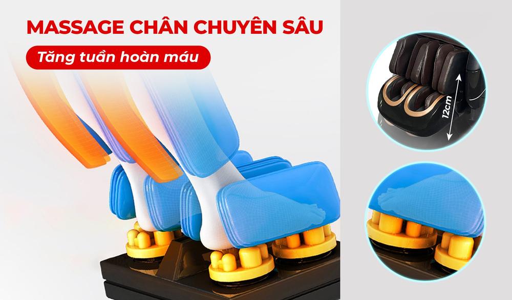 Ghế massage Fuji FJ-131 massage ch&acirc;n chuy&ecirc;n s&acirc;u 