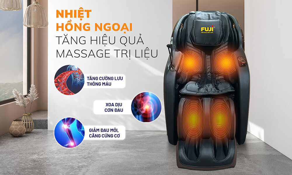Ghế massage to&agrave;n th&acirc;n Fuji FJ-828 massage nhiệt hồng ngoại