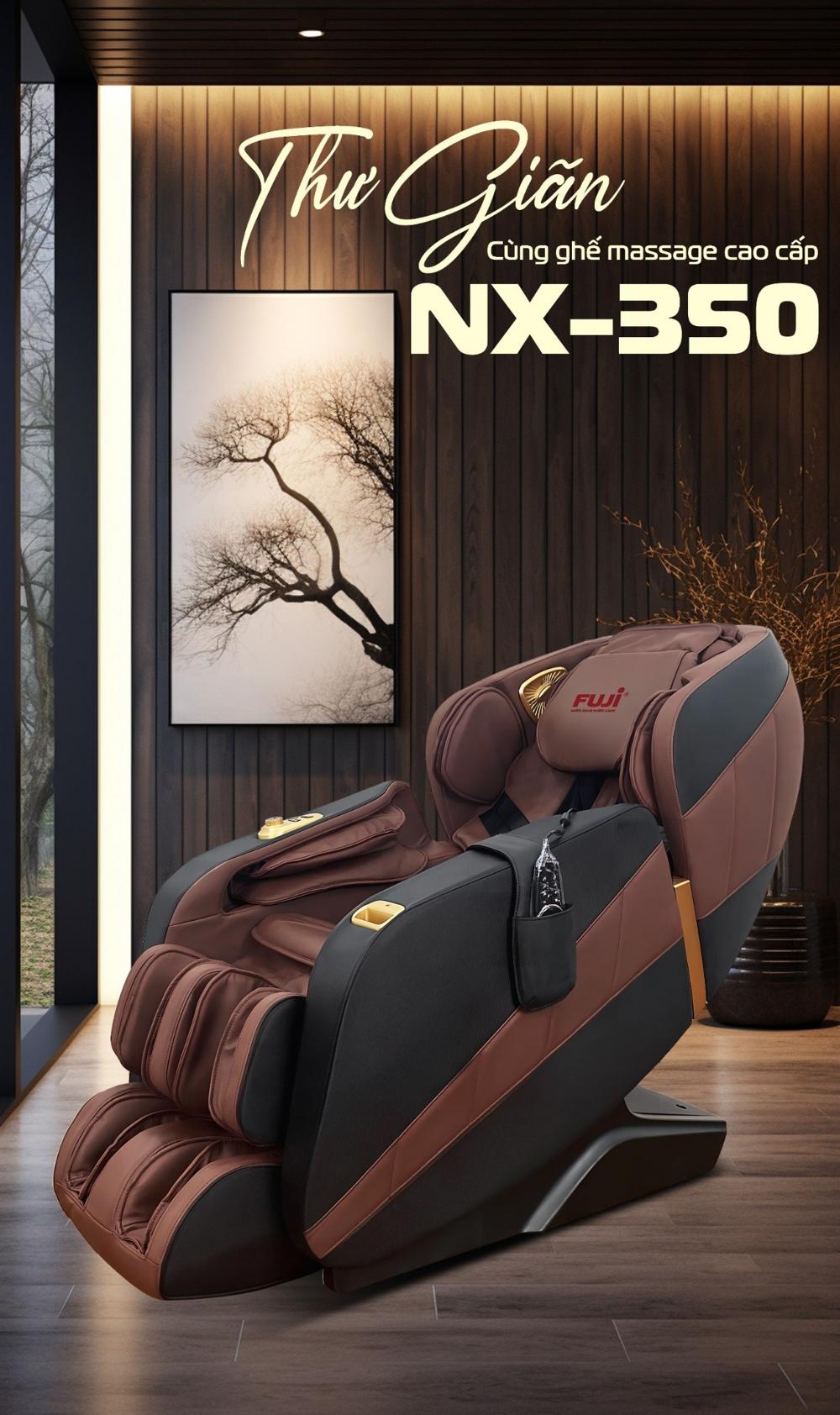 Thư gi&atilde;n c&ugrave;ng ghế massage Fuji NX-350