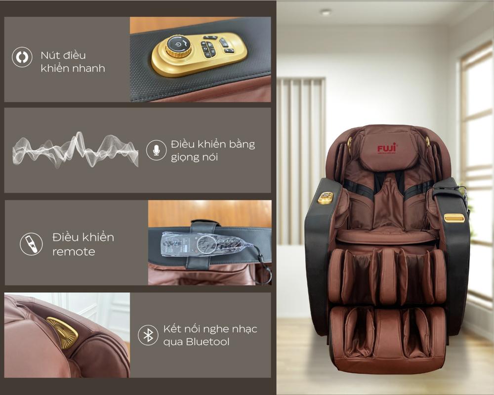 Ghế massage Fuji NX-350 điều khiển giọng n&oacute;i th&ocirc;ng minh 