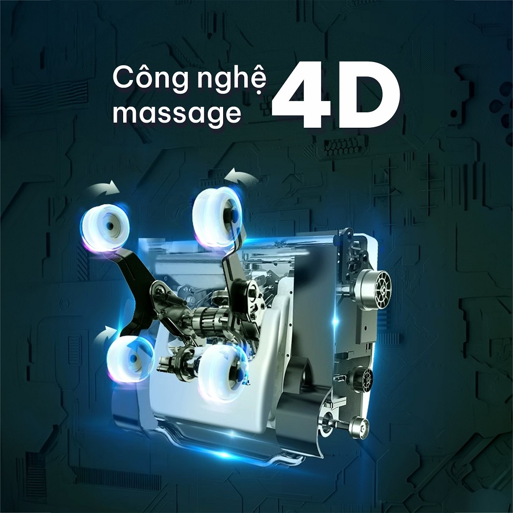 Ghế massage Fuji LX-1122 c&ocirc;ng nghệ massage 4D cải tiến