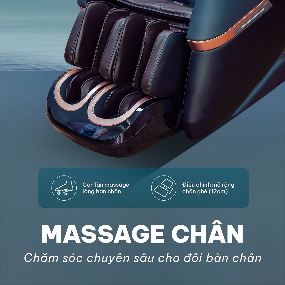 Ghế massage Fuji LX-1122 chăm s&oacute;c đ&ocirc;i ch&acirc;n khỏe mạnh
