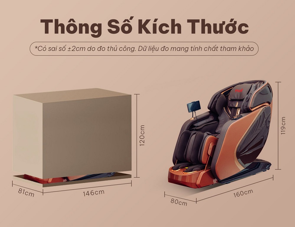 Ghế massage Fuji FJ-299 kich thước nhỏ gọn tiện nghi