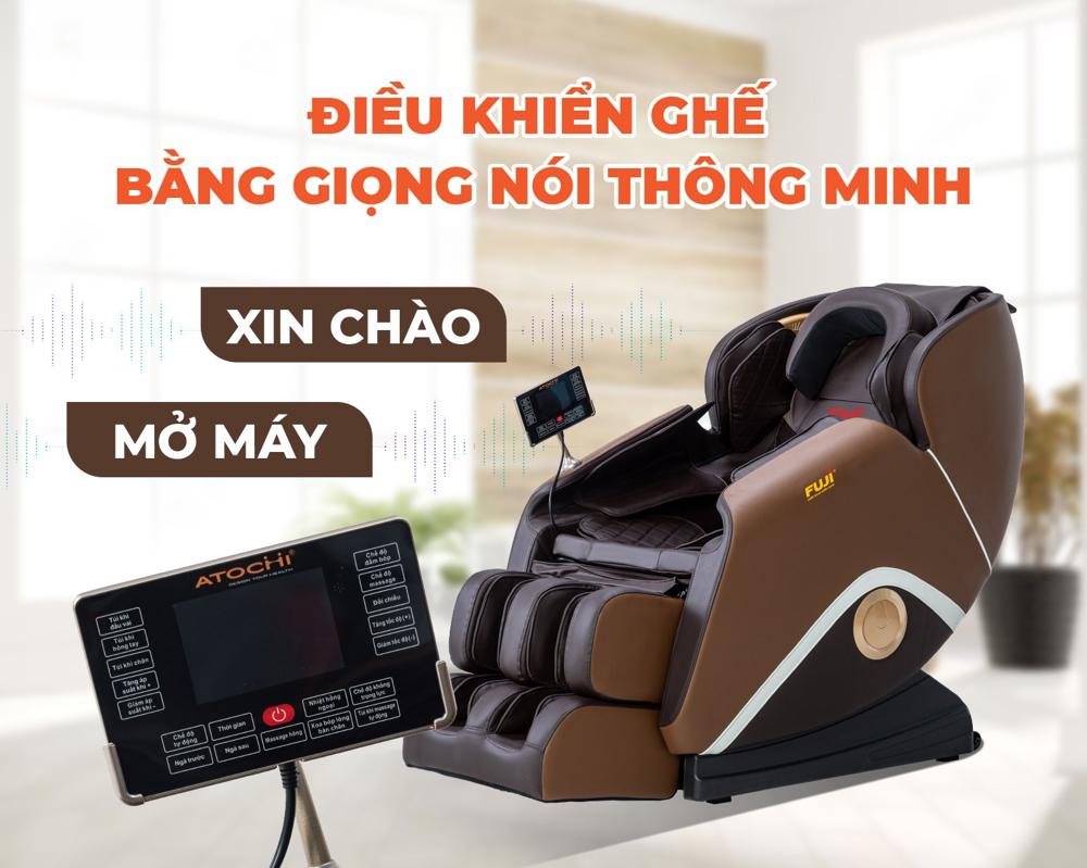 ghế massage fuji g81 c&oacute; điều khiển giọng n&oacute;i 