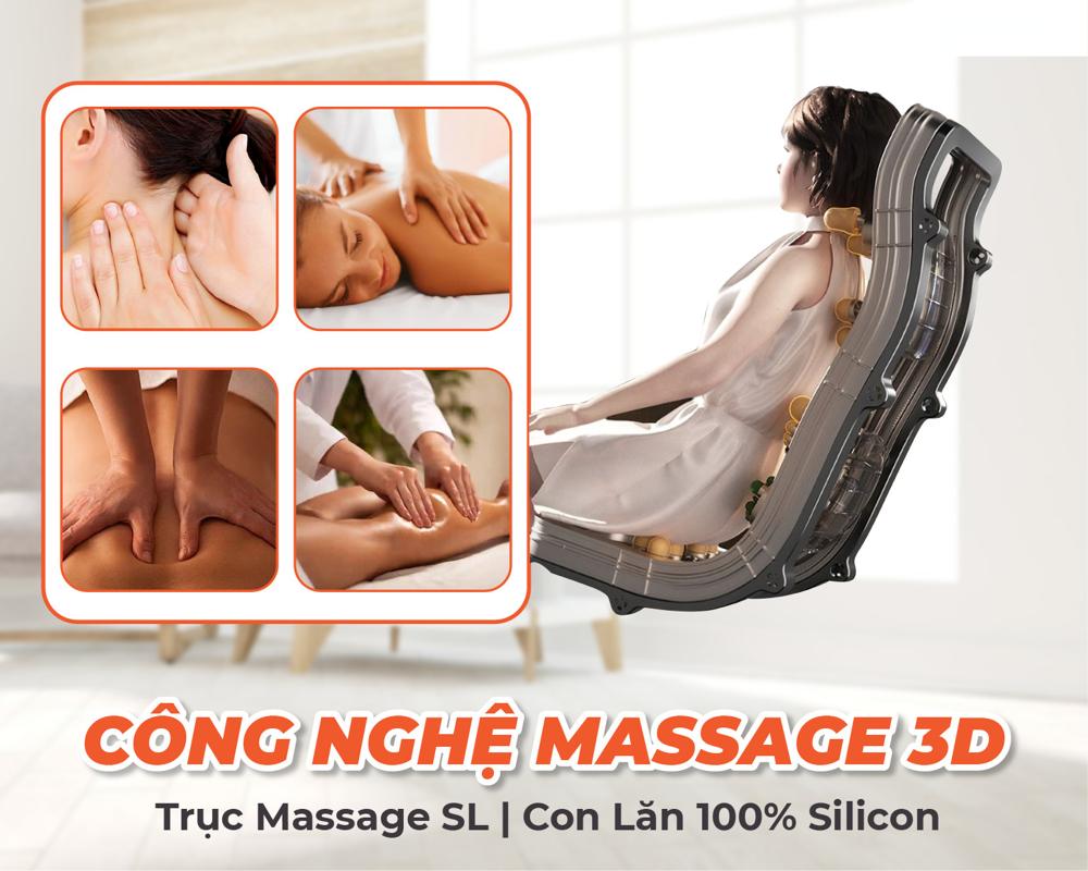 ghế massage fuji g81 c&ocirc;ng nghệ massage 3d