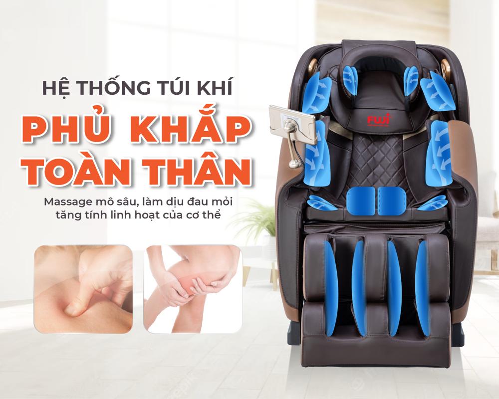 ghế massage fuji g81 t&uacute;i kh&iacute; to&agrave;n th&acirc;n 