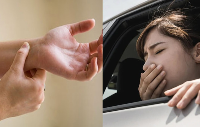 Bấm huyệt Nội Quan chống say xe hiệu quả