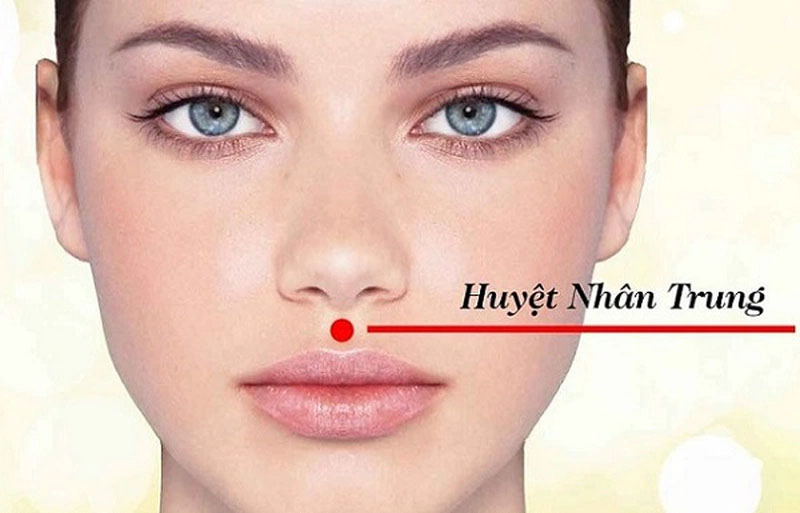 Huyệt Nhân Trung giúp gương mặt trở nên tươi tắn, đầy sức sống