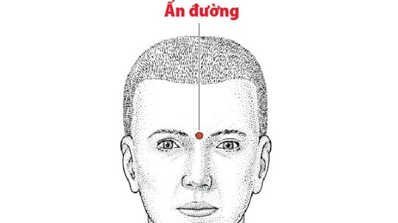 Vị trí huyệt Ấn Đường