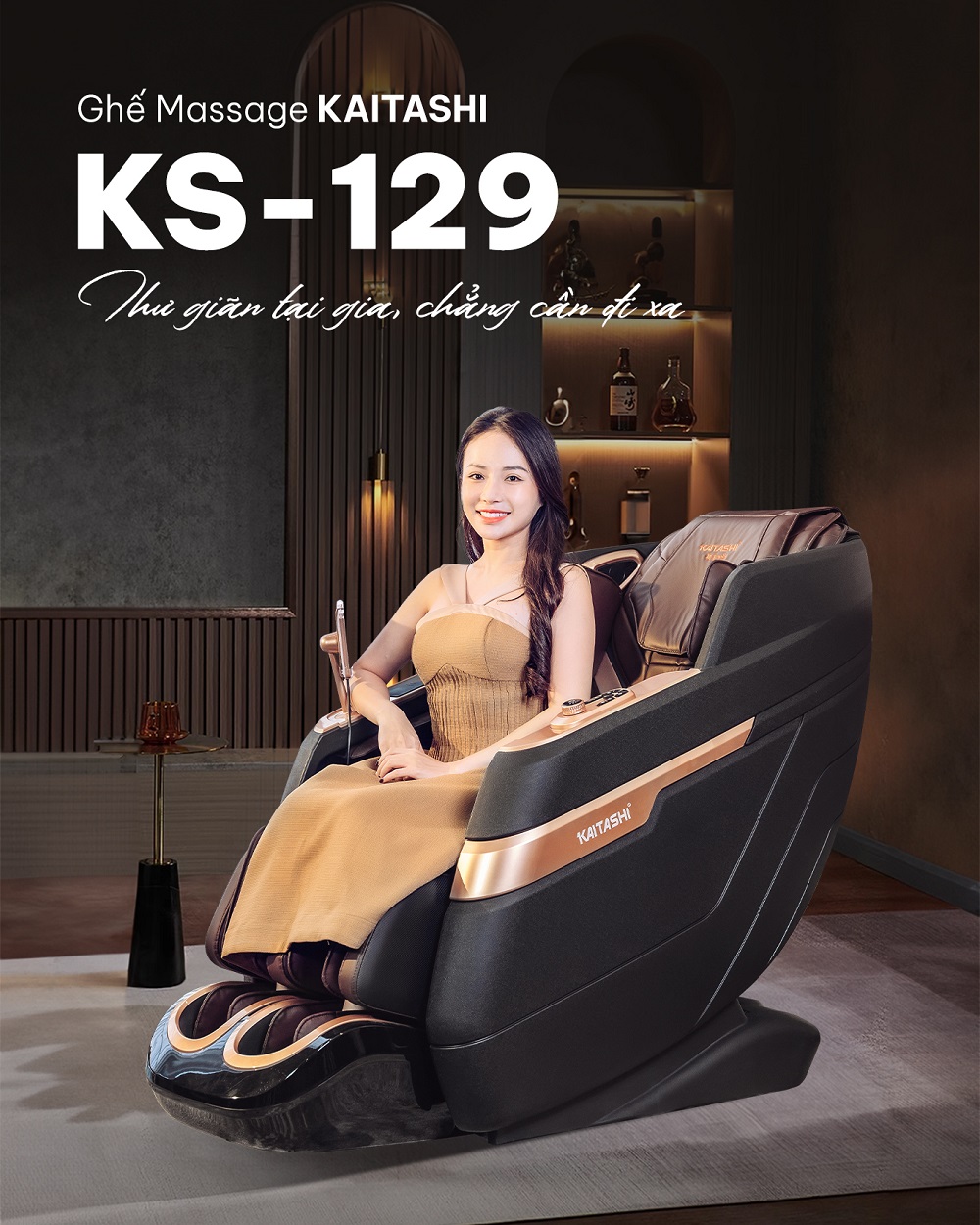 Kaitashi - Thương hiệu uy tín khi mua ghế massage Quảng Trị