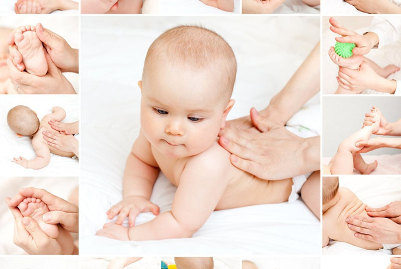 Khi massage cho bé, ba mẹ cần nhẹ nhàng