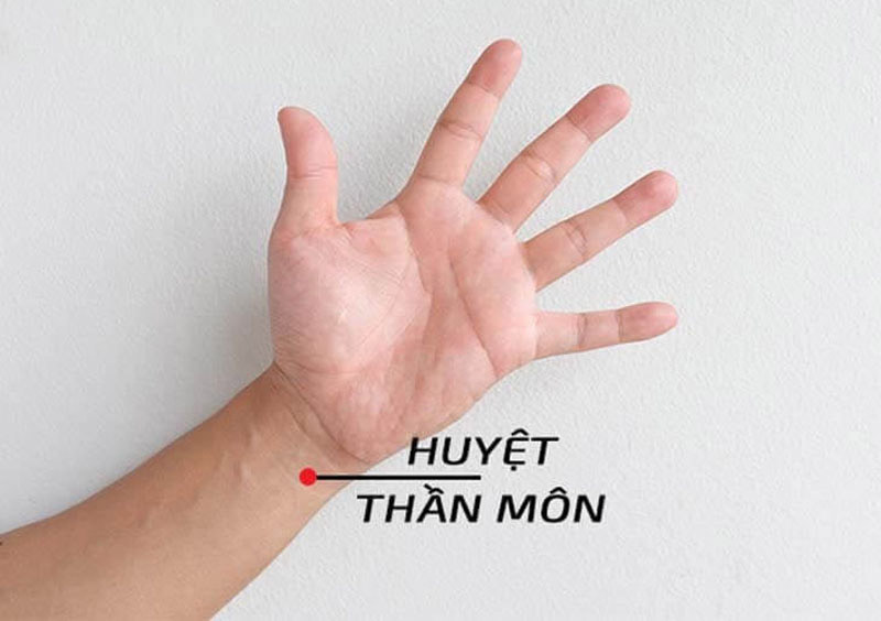 Vị trí huyệt Thần Môn