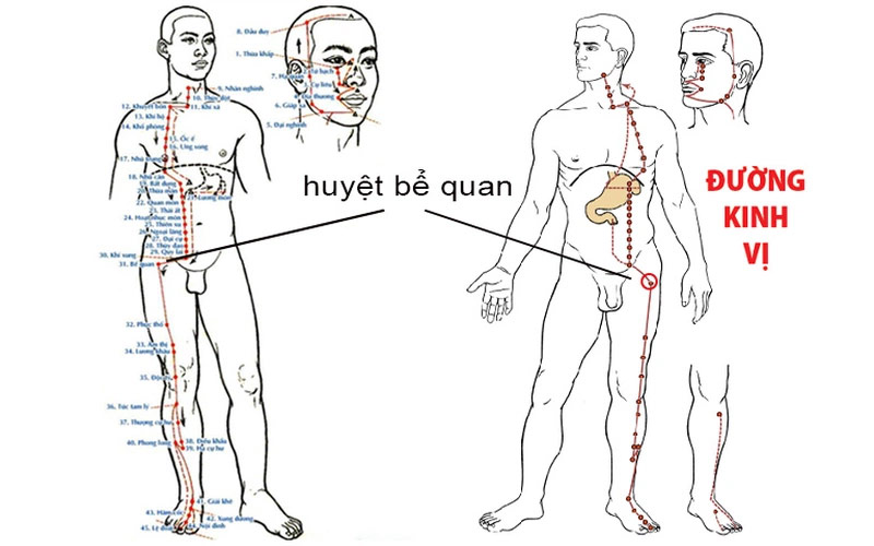 Vị trí huyệt Bế Quan