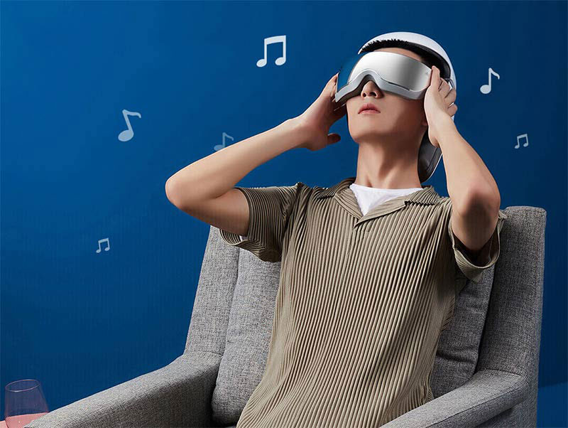 Máy massage mắt kết hợp massage đầu