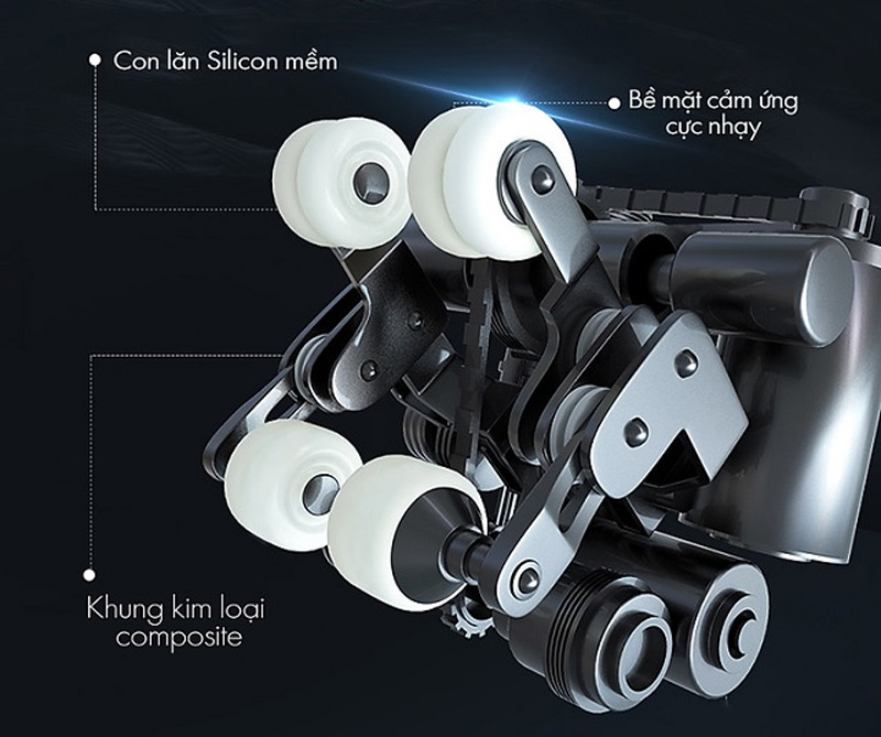 Cấu tạo con lăn ghế massage