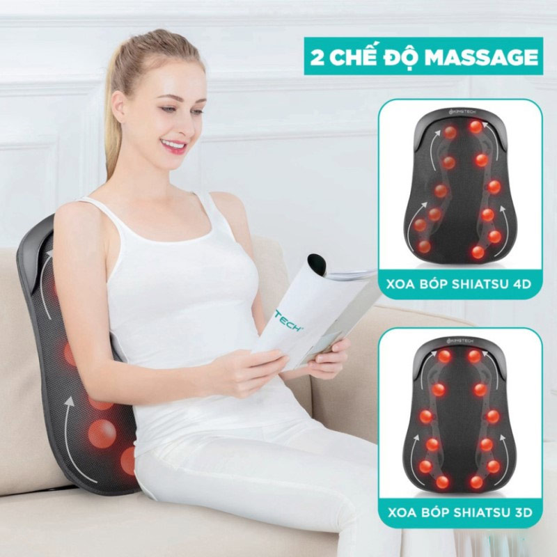 Đệm massage có cấu tạo đặc biệt để chăm sóc vùng lưng