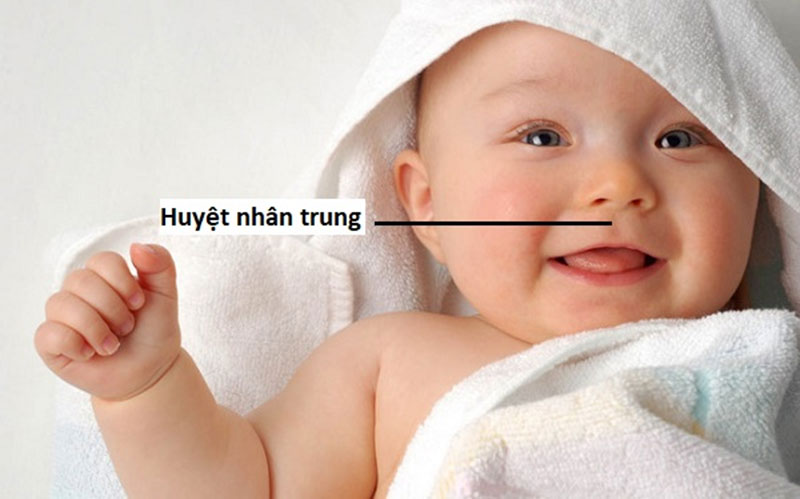 Vị trí huyệt Nhân Trung