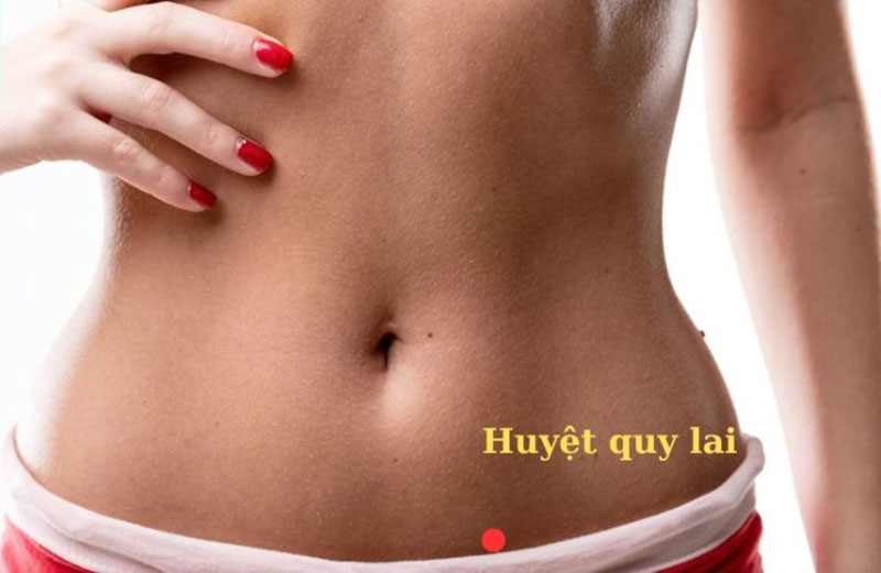 Bấm huyệt giảm đau bụng kinh Quy Lai