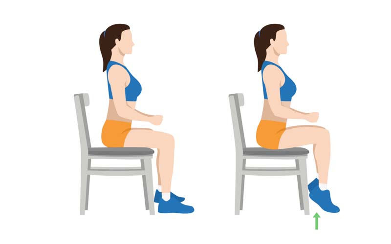 Tập thể dục chữa giãn tĩnh mạch chân với bài tập nhón chân nhẹ nhàng