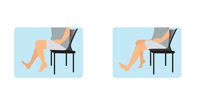 Di chuyển 2 chân lên xuống giúp lưu thông máu mà không gây áp lực