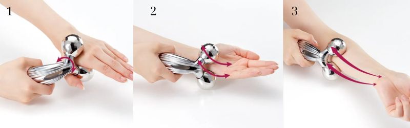 Cách sử dụng cây lăn massage 3D massage tay