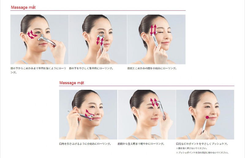 Cách sử dụng cây lăn mặt Refa mini