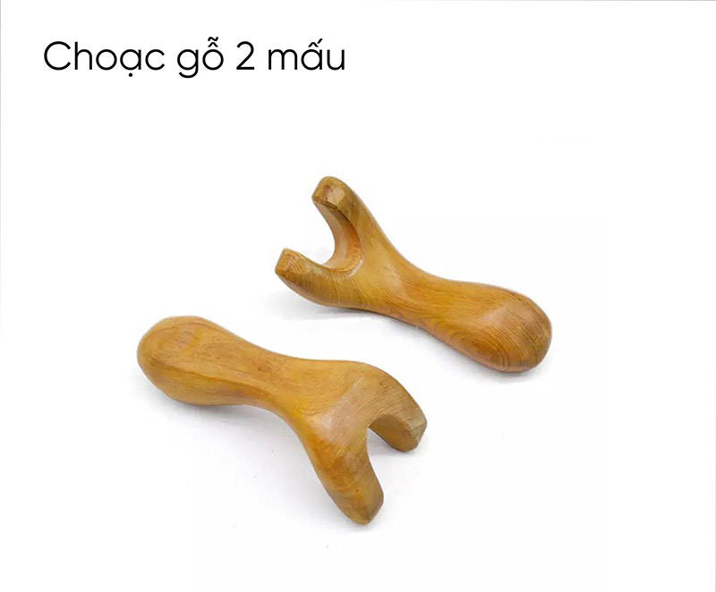 Dụng cụ ấn huyệt choạc gỗ 2 mấu
