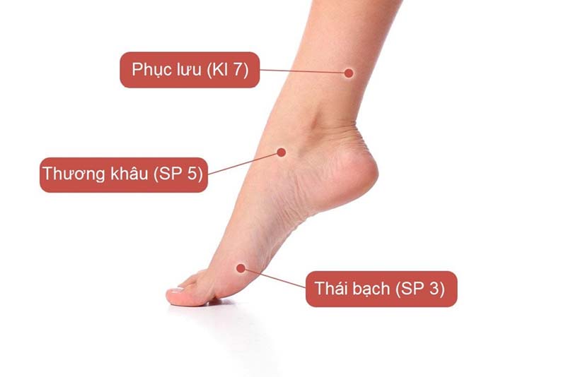 Vị trí huyệt Phục Lưu