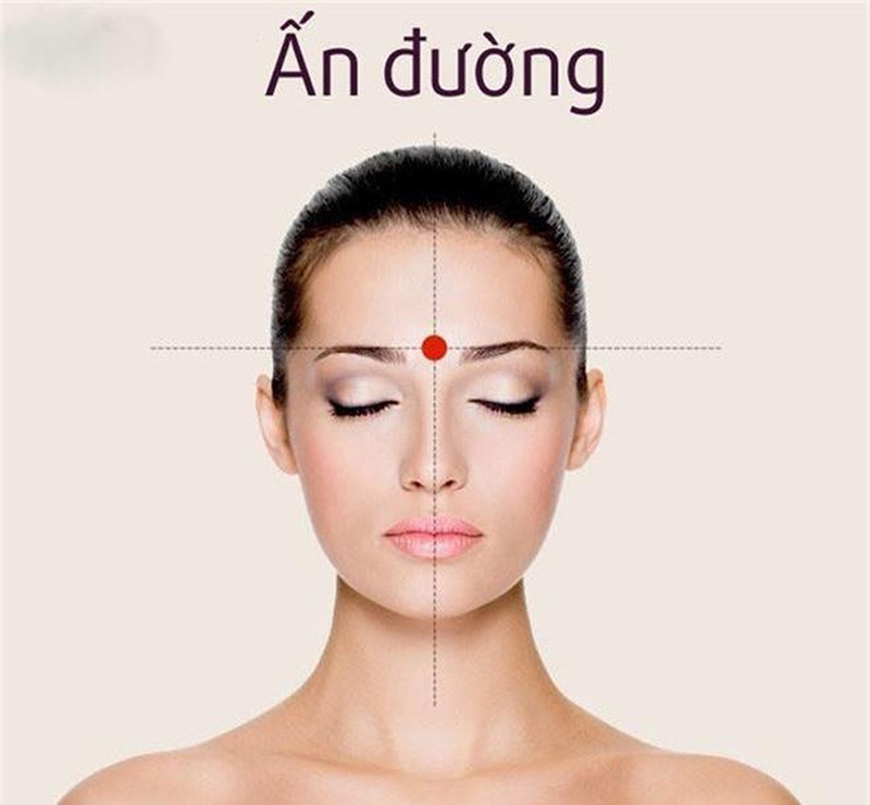 Vị trí huyệt Ấn Đường