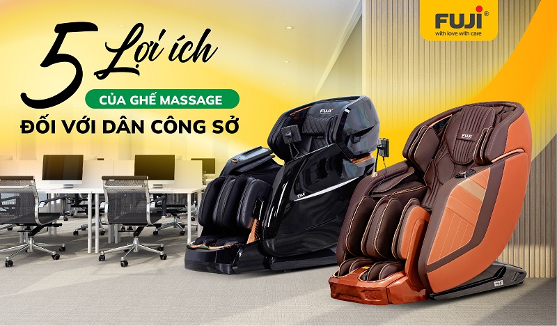 Các mẫu ghế massage văn phòng thịnh hành hiện nay