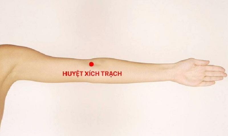 Vị trí huyệt Xích Trạch