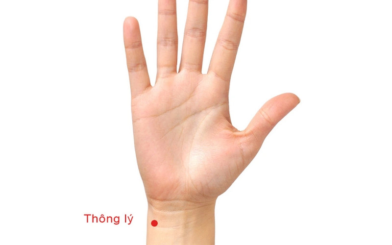 Vị trí huyệt cổ tay Thông Lý