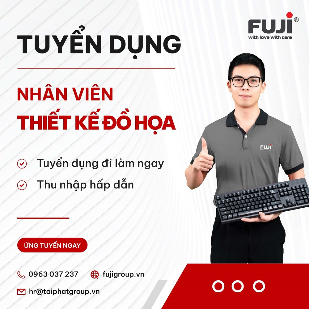 Fuji Healthcare tuyển nhân viên thiết kế đồ họa