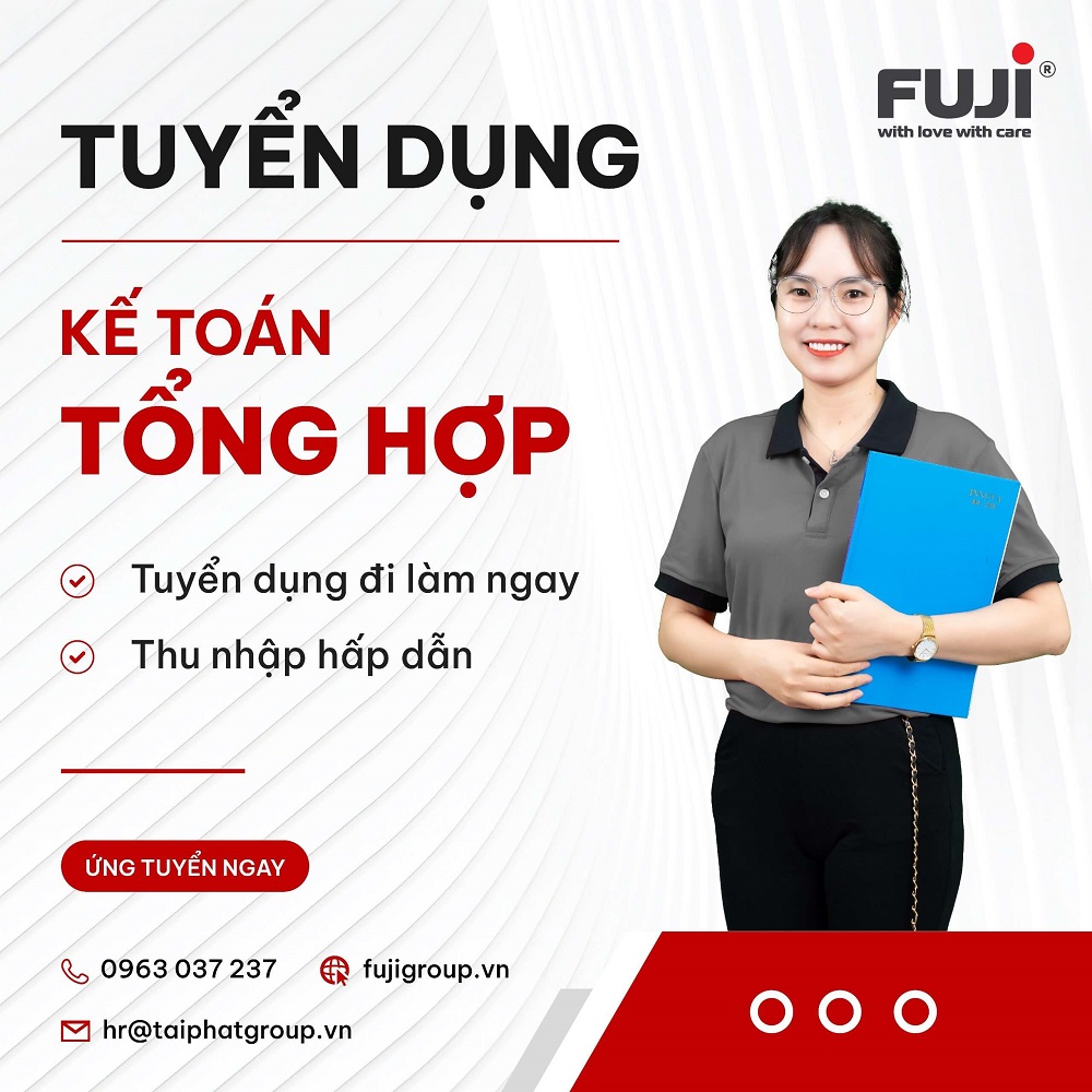 Tuyển dụng kế toán tổng hợp