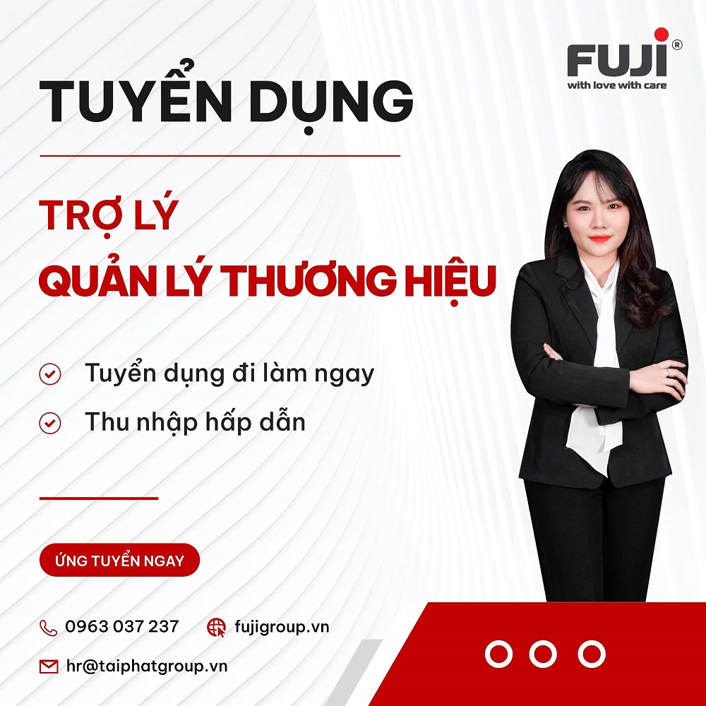 Tuyển dụng trợ lý quản lý thương hiệu
