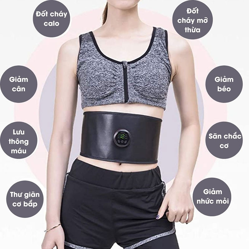 Máy tan mỡ bụng dạng đai ôm sát vùng eo