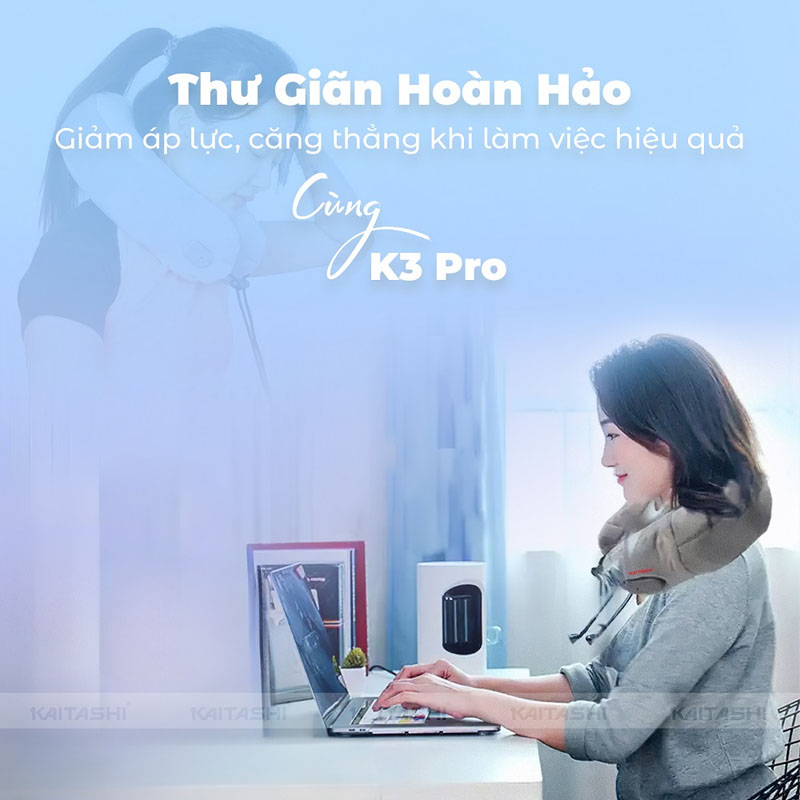Mẫu gối massage chữ U K3 PRO - Kaitashi