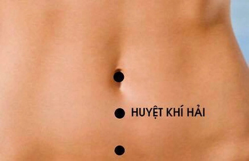 Vị trí huyệt Khí Hải