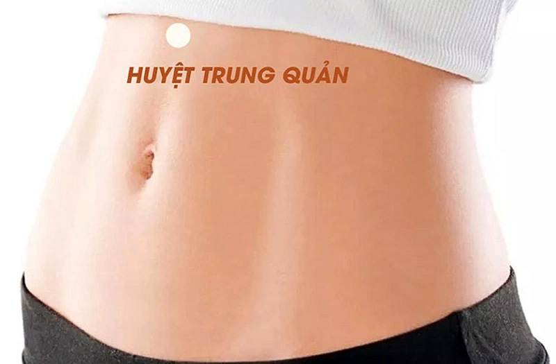 Đau bụng bấm huyệt nào? Huyệt Trung Quản