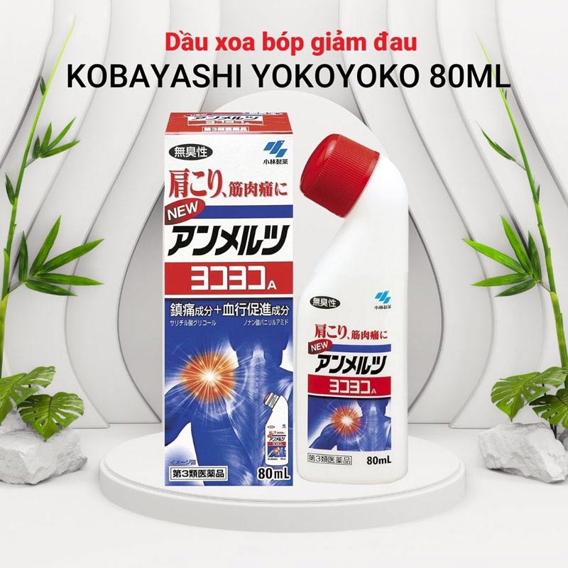 Dầu xoa bóp Yokoyoko Ammeltz Kobayashi sản phẩm được ưa chuộng tại Châu Á