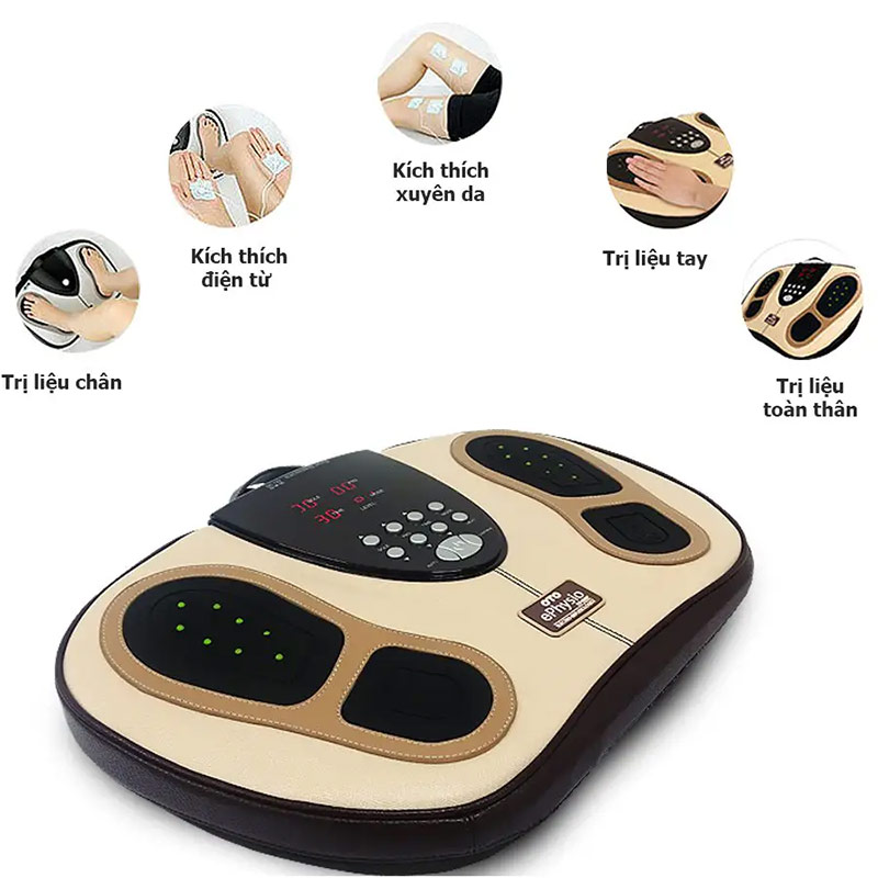 Máy xung điện bàn chân đa chức năng