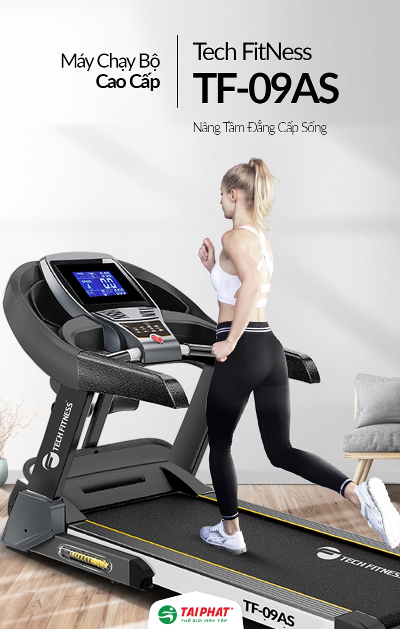 Máy Chạy Bộ Điện Tech Fitness TF-09AS Bản Nâng Cấp