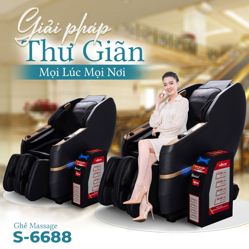 Ghế massage kinh doanh Sankito S-6688