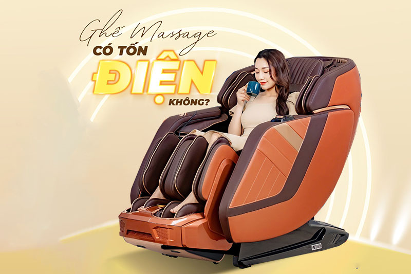 ghế massage có tốn điện không 